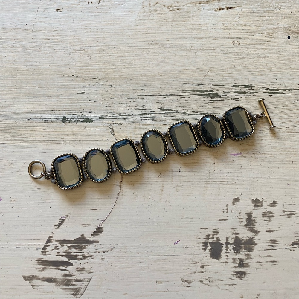 Glass jewel bracelet
